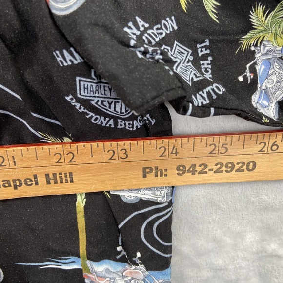 Harley Davidson Shirt men's XL Hawaiian Button Up Short Sleeve Summer Casual - Picture 11 of 13